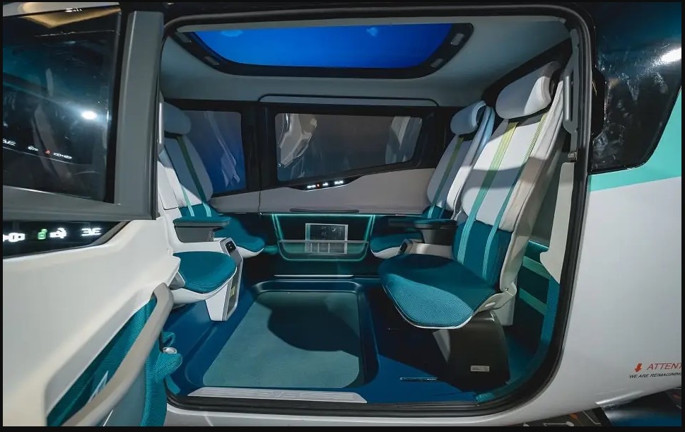 Eve showcases its eVTOL cabin for the first time at the Farnborough Airshow