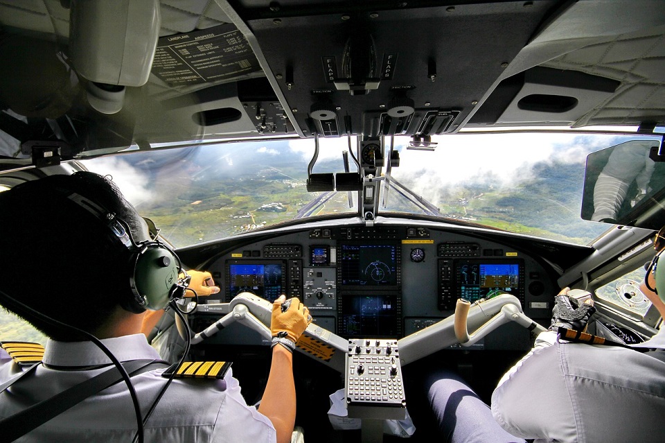 How do pilots navigate during a flight?