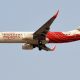 Air India Express rebranding with new tail patterns