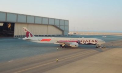 Qatar Airways Unveils Striking Formula 1 Themed Livery on B777 Aircraft