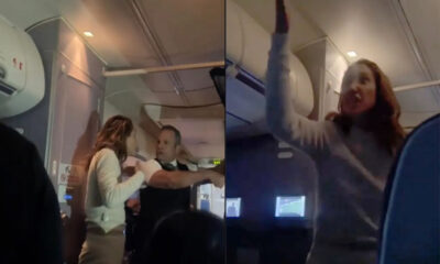Woman diverts flight after argument ‘over wine’