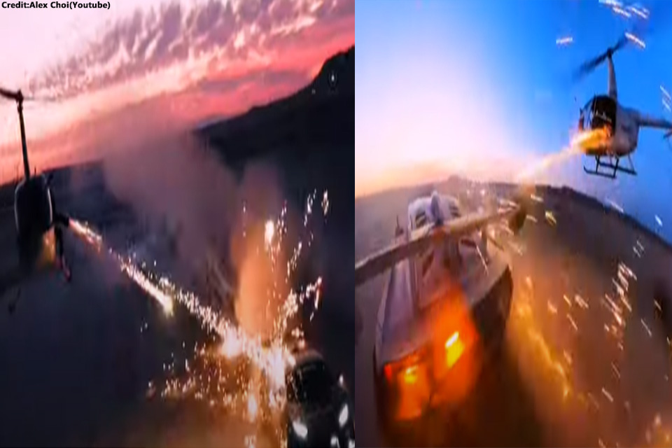 Federal Charges for YouTuber After Helicopter Fireworks Stunt Hits Lamborghini