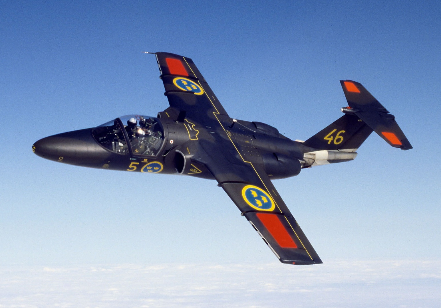 This aircraft have served for more than 60 years with the Swedish Air Force.