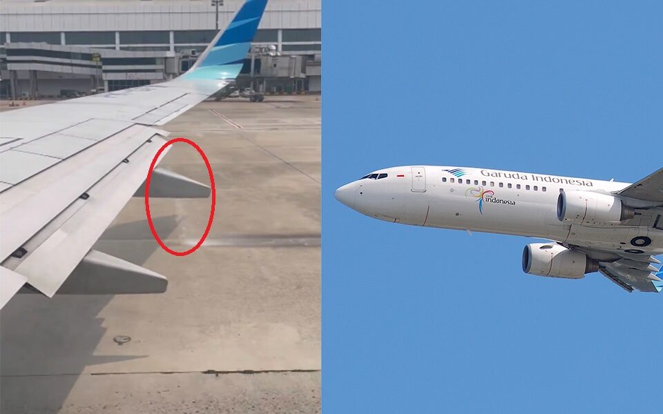 Garuda Indonesia B737 Flight Grounded After Fuel Leak Discovered During Takeoff