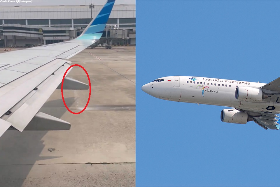 Garuda Indonesia B737 Flight Grounded After Fuel Leak Discovered During Takeoff