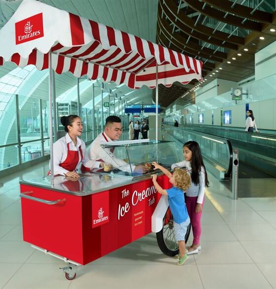 Chill Out Before Takeoff—Emirates Offers Free Ice Cream at Dubai Airport