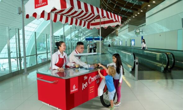 Chill Out Before Takeoff—Emirates Offers Free Ice Cream at Dubai Airport